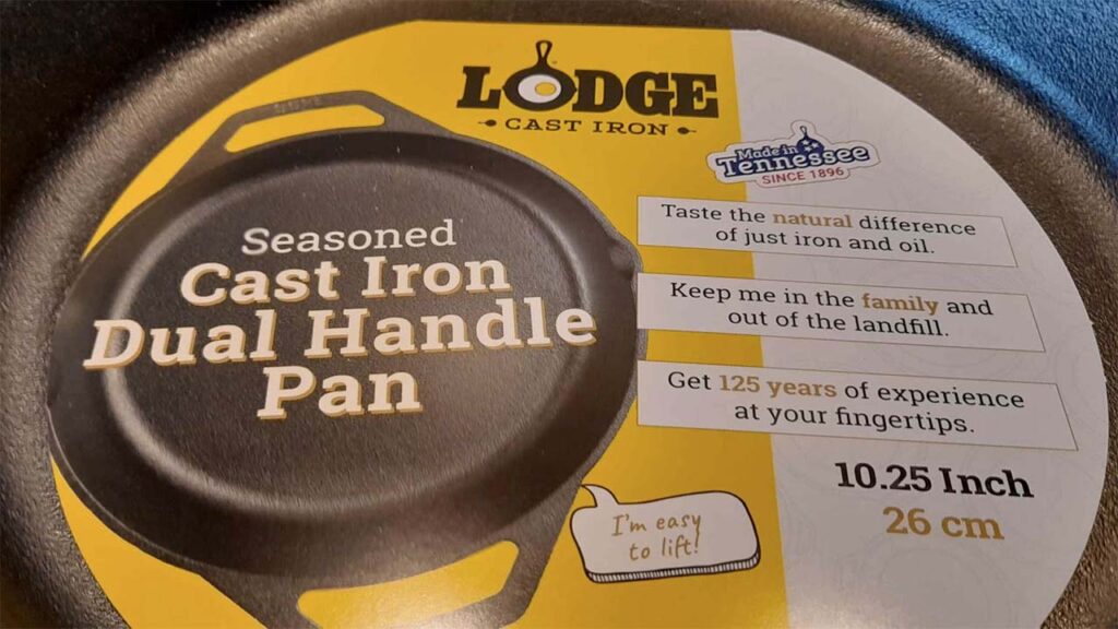 Lodge 10.25 Inch Cast Iron Dual Handle Pan - L8SKL